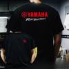 Летняя мужская футболка 2026 года, футболка с принтом Yamaha, универсальная хлопковая футболка для мужчин и женщин, мотоциклетная, гоночная