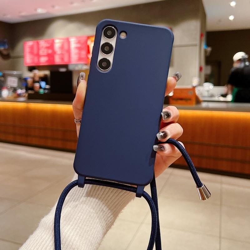 Чехол-шнурок для Samsung Galaxy S25 Ultra S24 S23 S22 Ultra S21 Plus S20 FE A16 A36 A56 A55 A35 A53 A54 A34 A14 Candy противоударный чехол-ремешок через плечо