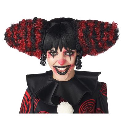 California Costumes Парик костюма клоуна из веселого дома, Черный/Красный, 7021-214