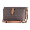MICHAEL KORS Heather PVC Crossbody Bag, Shoulder Bag Regular Women's Brown 32F2G7HC1B-BRNACORN