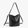 2025 New Woven Bucket Bag Women's High-end Shoulder Messenger Bag Commuter Bag Simple Casual Versatile Fashion