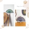 Handwoven Natural Straw Fan Decorative Wall Photo Props Hanging Country Styles Straw Fan Wall Hanging Decorations