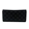 Louis Vuitton N62665 Кожаный кошелек Brazza Damier Grafitte серый мужской Б/у