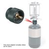 Camping Stove Adapter 1LB Propane Small Tank Input EN417 Lindal Valve Output