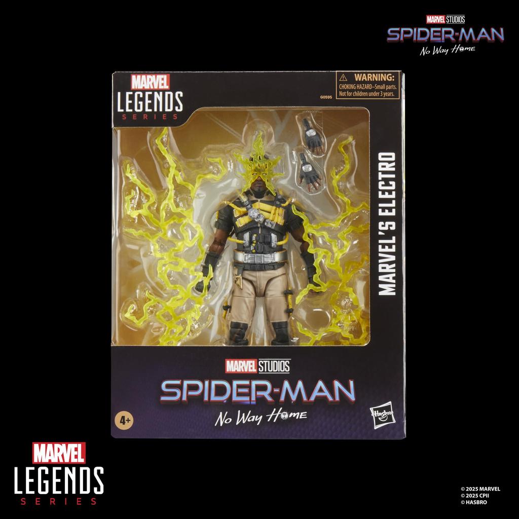 Hasbro Marvel Legends Серия No Way Коллекционная фигурка 15 см Аутентичный Электро, Человек-паук: Нет пути домой, G0595,
