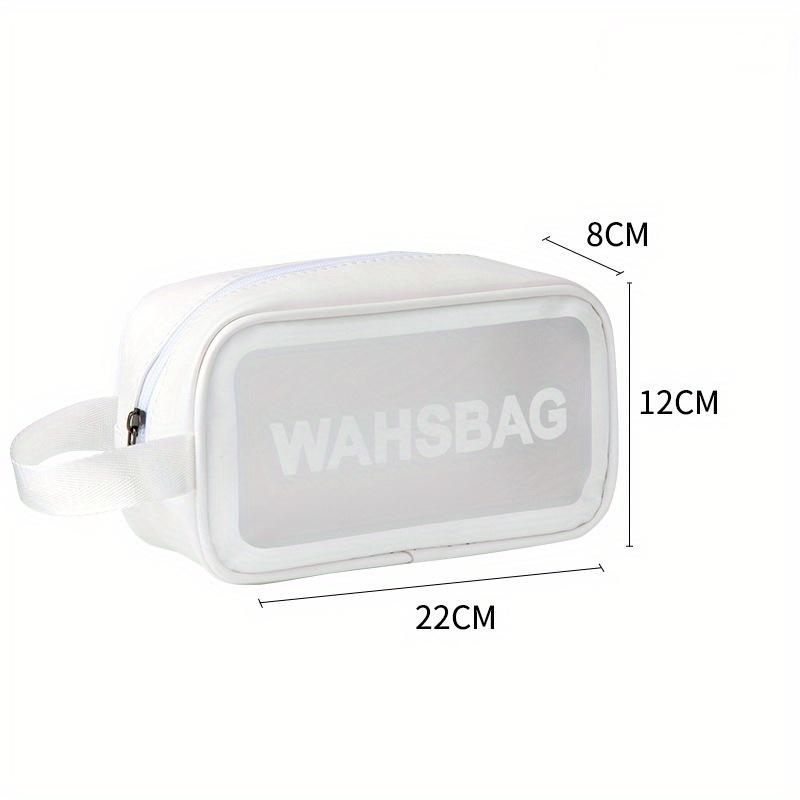 Waterproof Cosmetic Bag Portable Large Capacity Transparent Wash Bag Travel PVC Scrub Cosmetics Storage Bag PU Swimming Bag