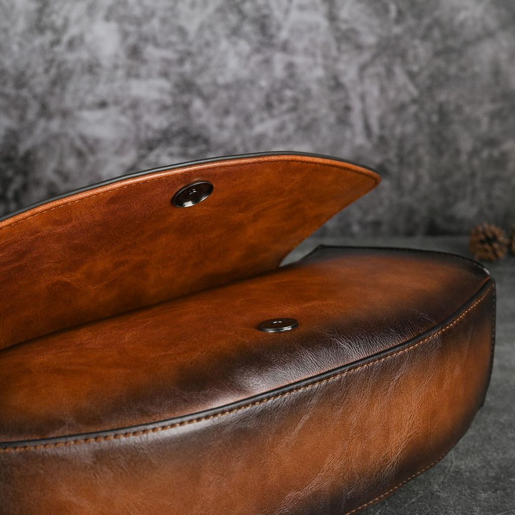 Vintage Embossed Leather Handbags for Women Designer Crossbody Shoulder Bag with Top Handle Chinese Style Handmade Purse 2025