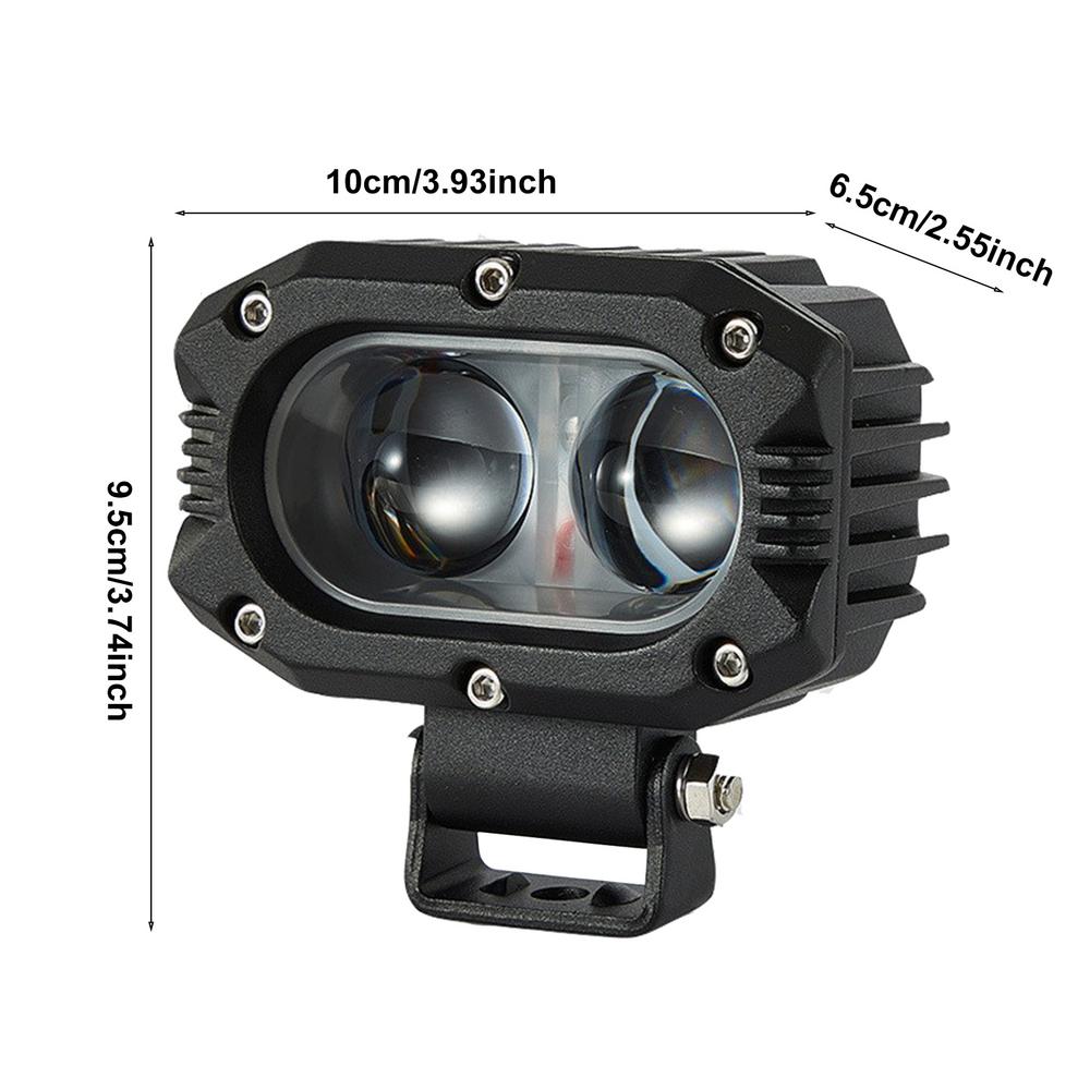 Противотуманные фары для мотоцикла, регулируемые водонепроницаемые светодиодные вспомогательные фары, высокоинтенсивные вспомогательные фары для мотоцикла для ночной езды