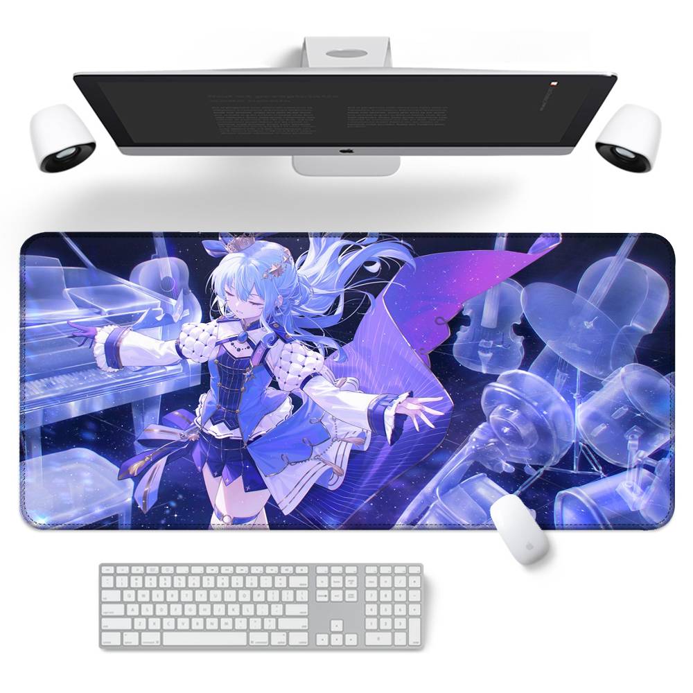 Hololive Hoshimachi Suisei Game Anime Mouse Pad Rubber Thicken Overlock Gaming Table MatOffice Computer Keyboard Pad PC Mousepad