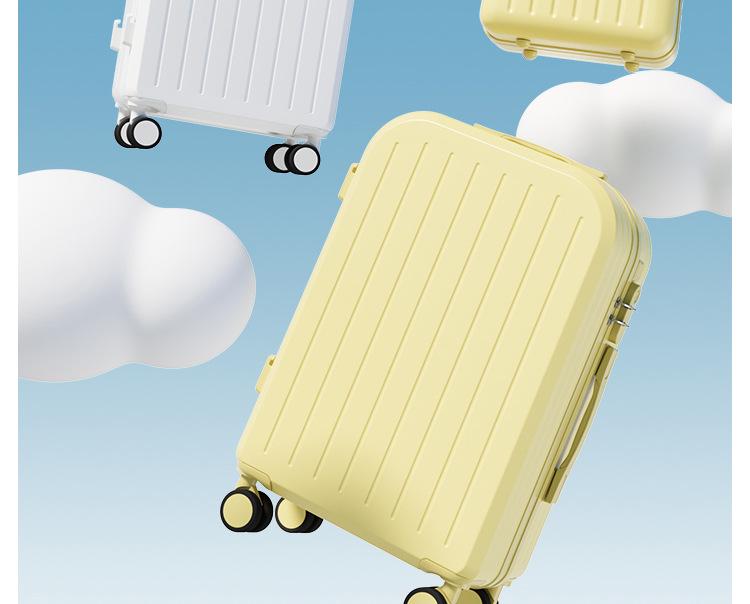 Multifunctional Trolley Suitcase: 20-inch Carry-On & 26-inch Large Capacity with Universal Wheels, Ideal for Students and Travelers