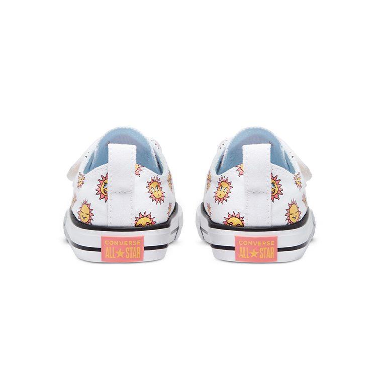 Converse Кеды Chuck Taylor All Star Низкие Низкие Скейтбордические Белые Желтые Для Младенцев и Малышей 770703C
