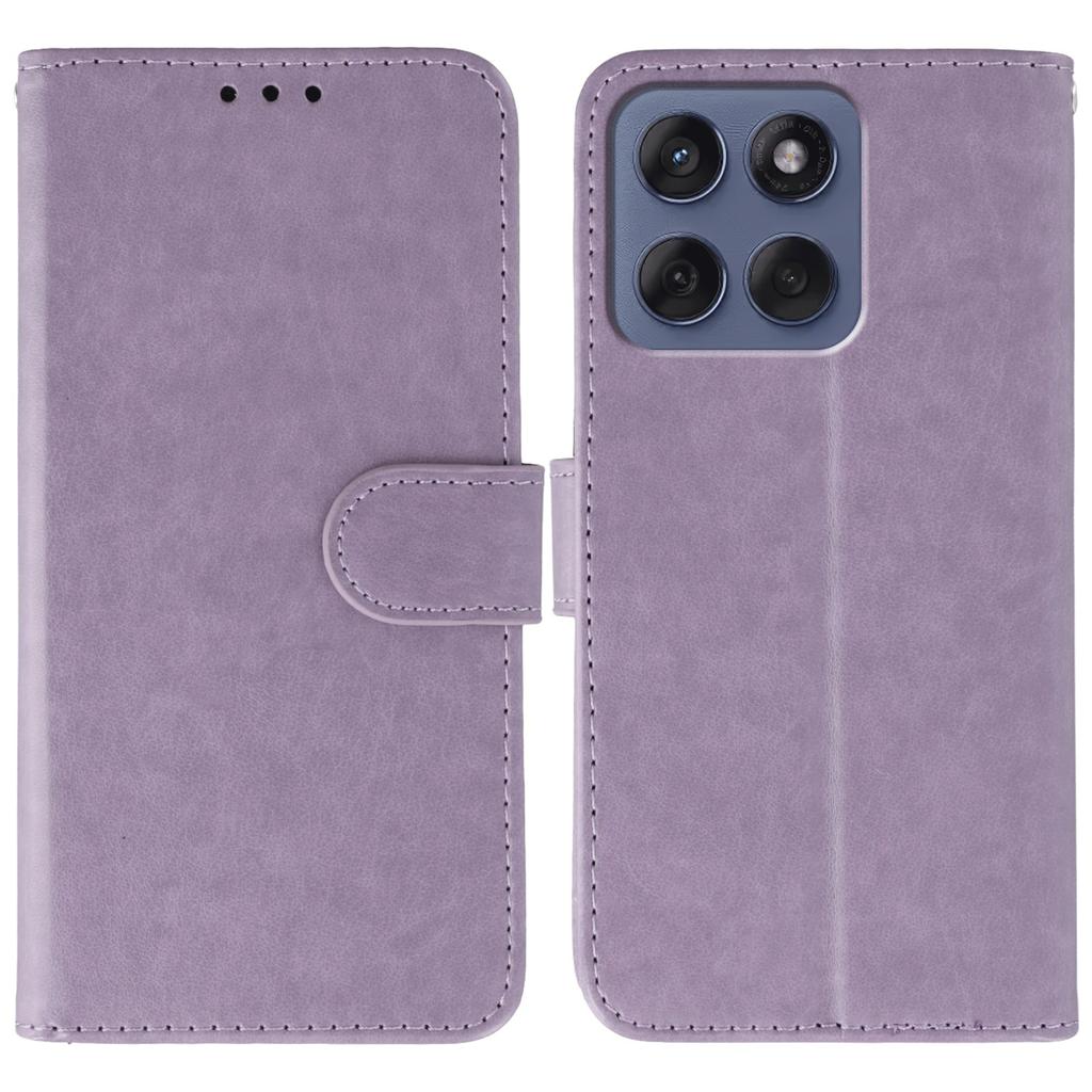 For Motorola Edge 60 Fusion 5G Case PU Leather Flip Wallet Phone Cover with Strap