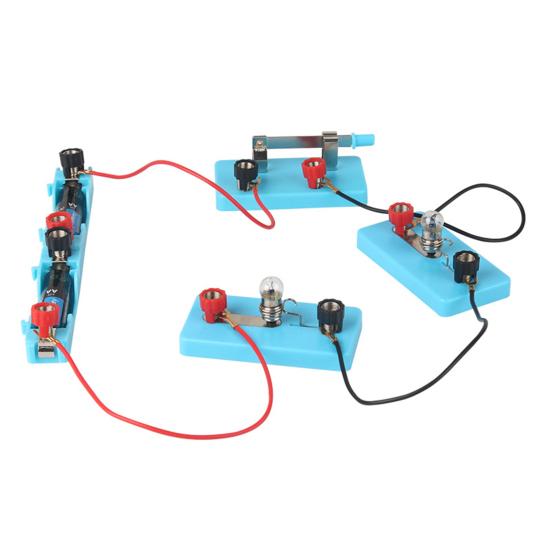 1 Set Small Size Delicate Craft Motivational Electrical Physics Science Lab Learning Circuit Toy Set for School Physics Circuit Kit