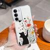Чехол для Realme C71 4G с цветными узорами, прозрачный силиконовый бампер из ТПУ для Realme C 71 RealmeC71, противоударный