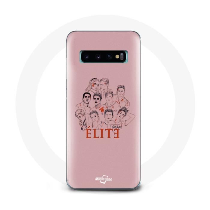 Case - MANIACASE - Samsung Galaxy S10 Edge - Flexible - Pink - Fanart Characters Poster Logo