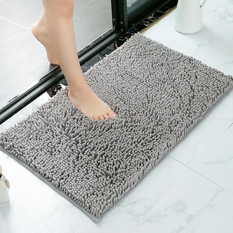 Chenille Doormats Absorbent Non-slip Washable Mat Anti-slip Quick-drying Microfiber Mud Mat Accessories