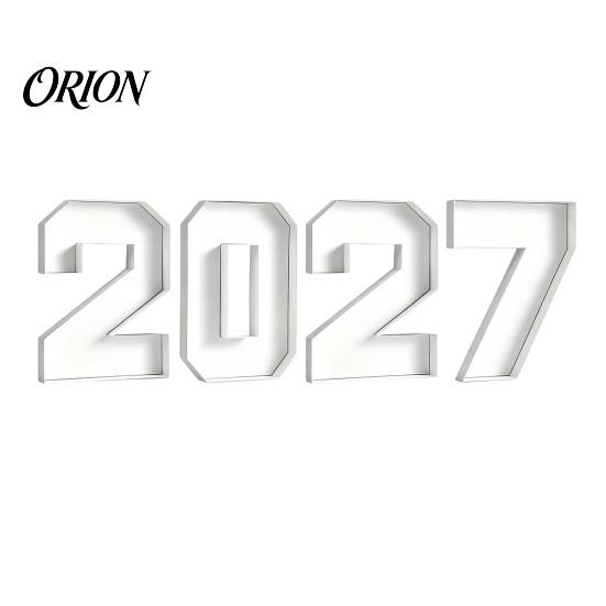 Многоразовый картонный лоток 4 шт. 2026 Наполняемый бокс-цифра для закусок, Подарок для подачи еды на вечеринку, Выпускной, Новый год, День рождения, Юбилей