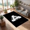 Newcastle Printed Flannel Area Rug Non Slip Soft Polyester Floor Carpet Indoor Decor Mat for Bedroom Living Room Sofa
