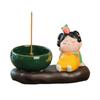 Traditional Cartoon Girl Incense Burner Creative Cute Sticks Incense Tray  Housewarming Gift