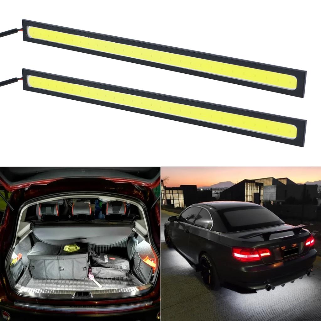 2 шт. светодиодный фонарь для салона грузовика, дневные ходовые огни, светодиодная лента DRL COB, передняя и задняя фара, противотуманные фары для автомобиля, грузовика, мотоцикла