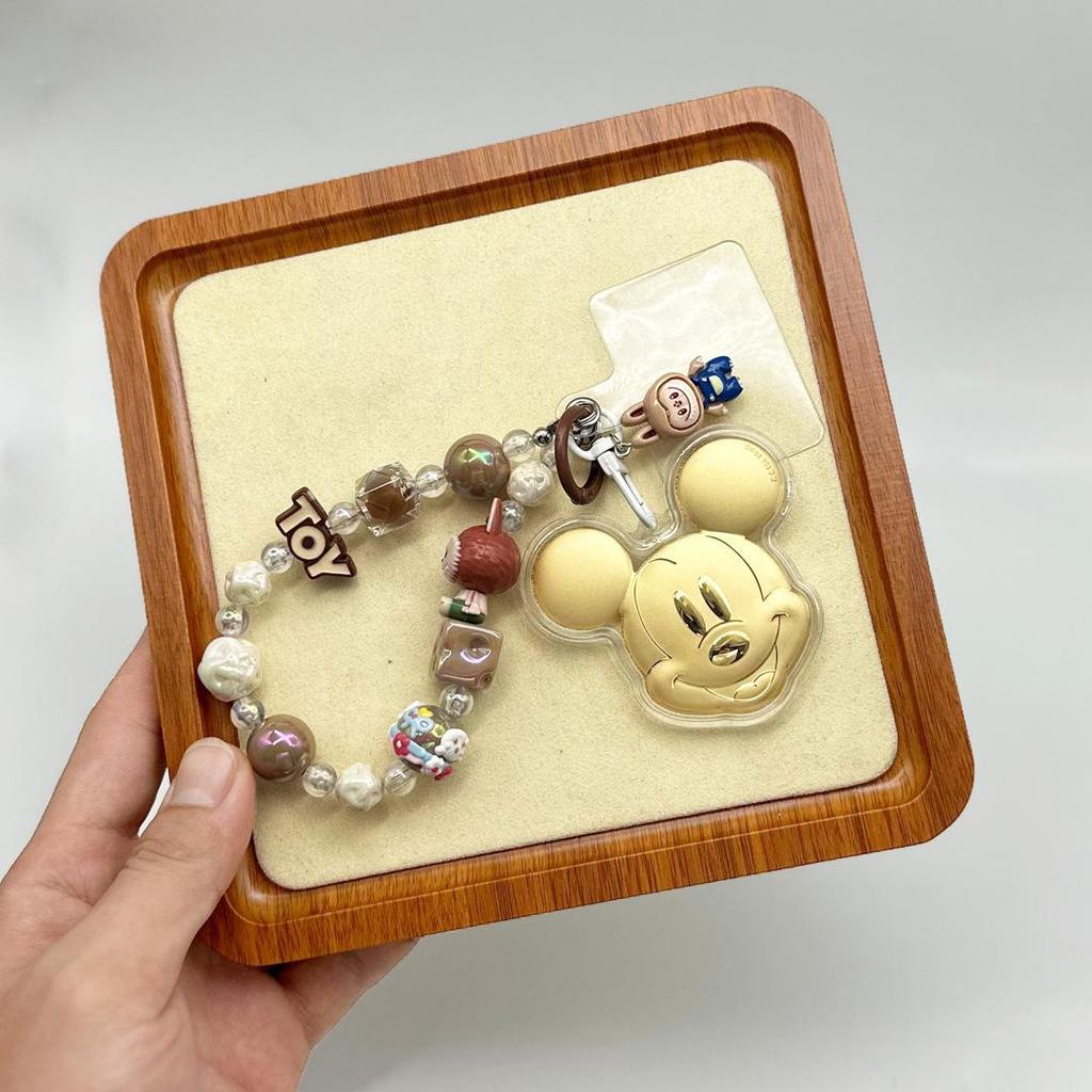 Микки Маус 999 Проба Чистое Золото Мобильный Брелок Подвеска - Милый Мультяшный Сувенирный Шарм