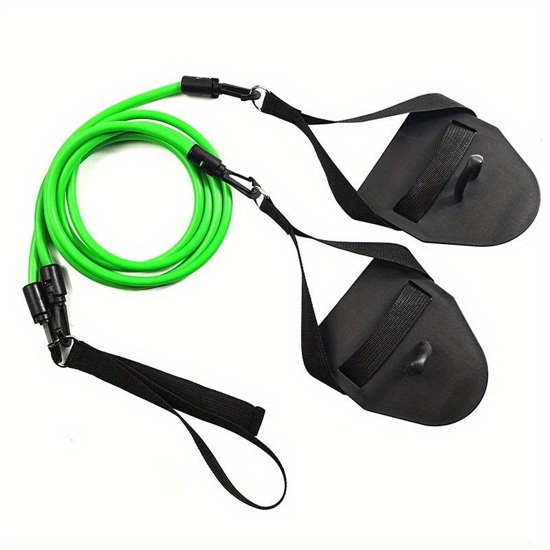Professional Land Swimming Trainer Resistance Band Set, PU Material, Fitness Arm Strength Exercise Equipment with Hand Webbed Paddles
