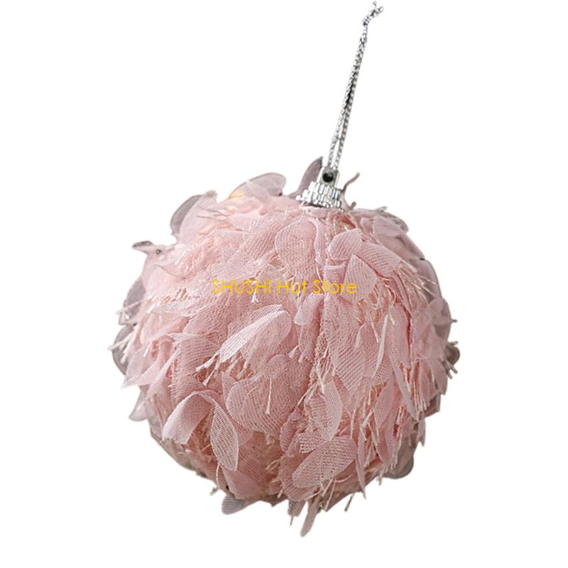 Орнамент на рождественскую елку из флористической пены с отделкой из искусственных волос, сделай сам, рождественские аксессуары для украшения дома D57B