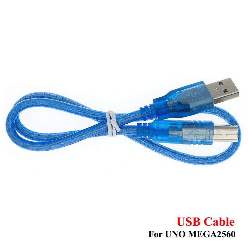 USB-кабель 30 см для Uno R3/Nano/MEGA/Leonardo/Pro Micro/DUE Blue, высококачественный кабель USB/Mini USB/Micro USB типа A для Arduino