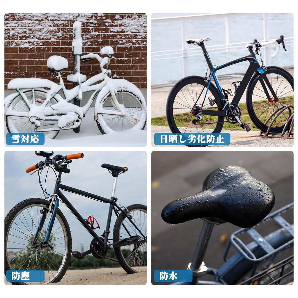 BULLSPANN Bicycle Saddle Cover, Waterproof, Seat Cover, Prevents Deterioration from