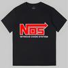 Men'S Casual Cotton T-Shirt NOS Nitrous Oxide System Print Comfortable Soft Street Sport Crewneck Tee Relaxed Fit All Seasons
