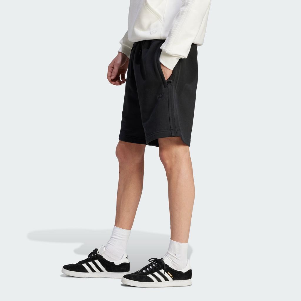 Adidas Originals Blue Version Essentials 1/4 Solid Straight Leg Sports Shorts Men Shorts Black IL6174