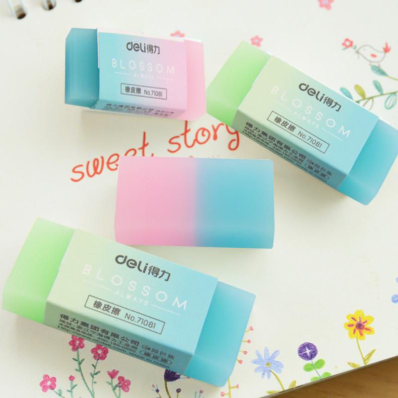 Цветной ластик для стирания надписей карандашом