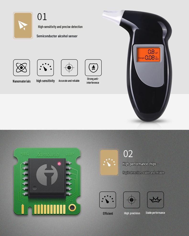 Высокоточный алкотестер для самодвижущегося автомобиля безопасности