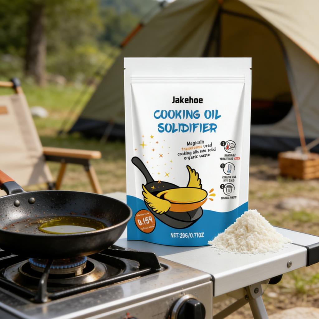 Jakehoe Cooking Oil Solidifier Reliable Environmentally Friendly Simple Operation Easy Disposal Efficient Oil Solidifying Powder