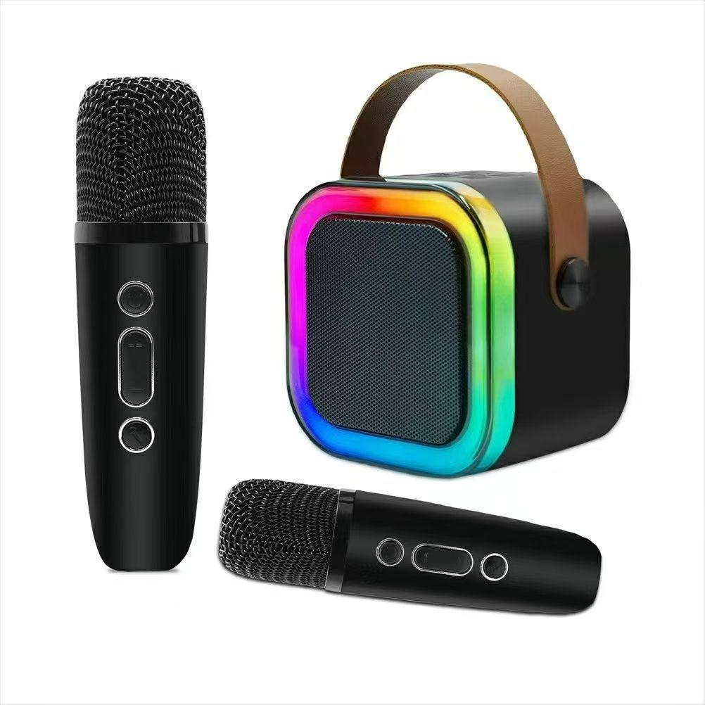 K12 Wireless Bluetooth Microphone Speaker Set - All-in-One Home Karaoke System for Kids and Dance Parties