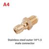 Copper 1/4 High Pressure Washer Quick Coupling Water Gun Hydraulic Coupler