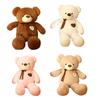 Genuine Teddy Bear Plushie With Silk Ribbon Perfect Gift For Baby Showers And Birthdays