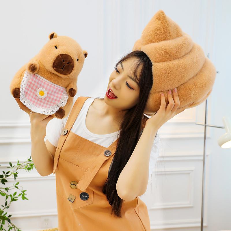 Creative capybara Baba nest doll Internet celebrity new kapibara plush pillow boys and girls funny gift