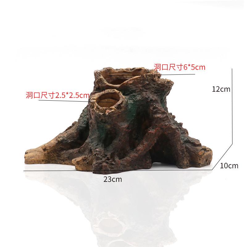 Креативная смола, пещера для размножения и укрытия, имитация пещеры для креветок, домик, реквизит, домик на дереве, укрытие, поделки, искусство для ландшафтного дизайна аквариума