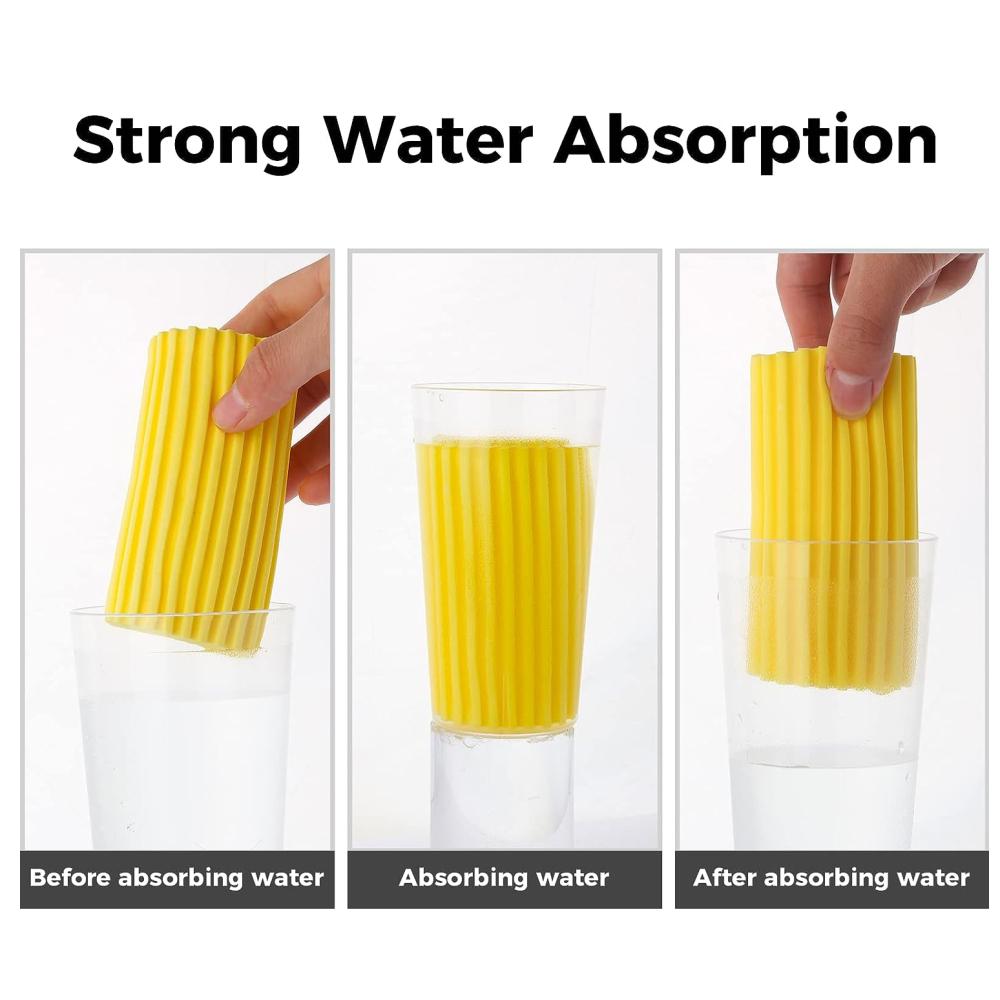 4 шт. Дастер для влажной уборки Желтая губка Порошок Пыль Улавливает Чистый Волшебные чистящие салфетки Влажная чистка Дастер Губка ПВА Чистка