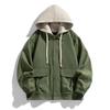 Autumn and Winter New Hooded Baseball Jacket for Men Fake Two-piece Set of Casual Loose Pair Coat