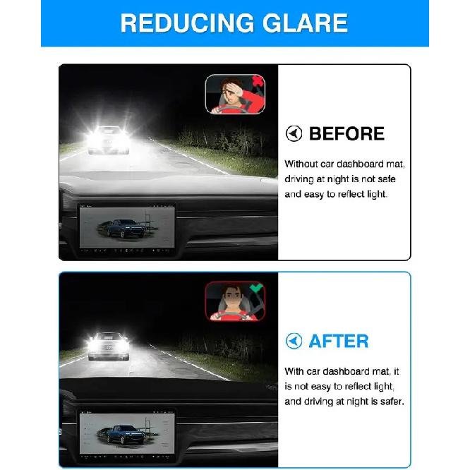 Flannel Dashboard Cover for -2026 Rivian R1T - Sun Shade Anti-Glare UV Protection