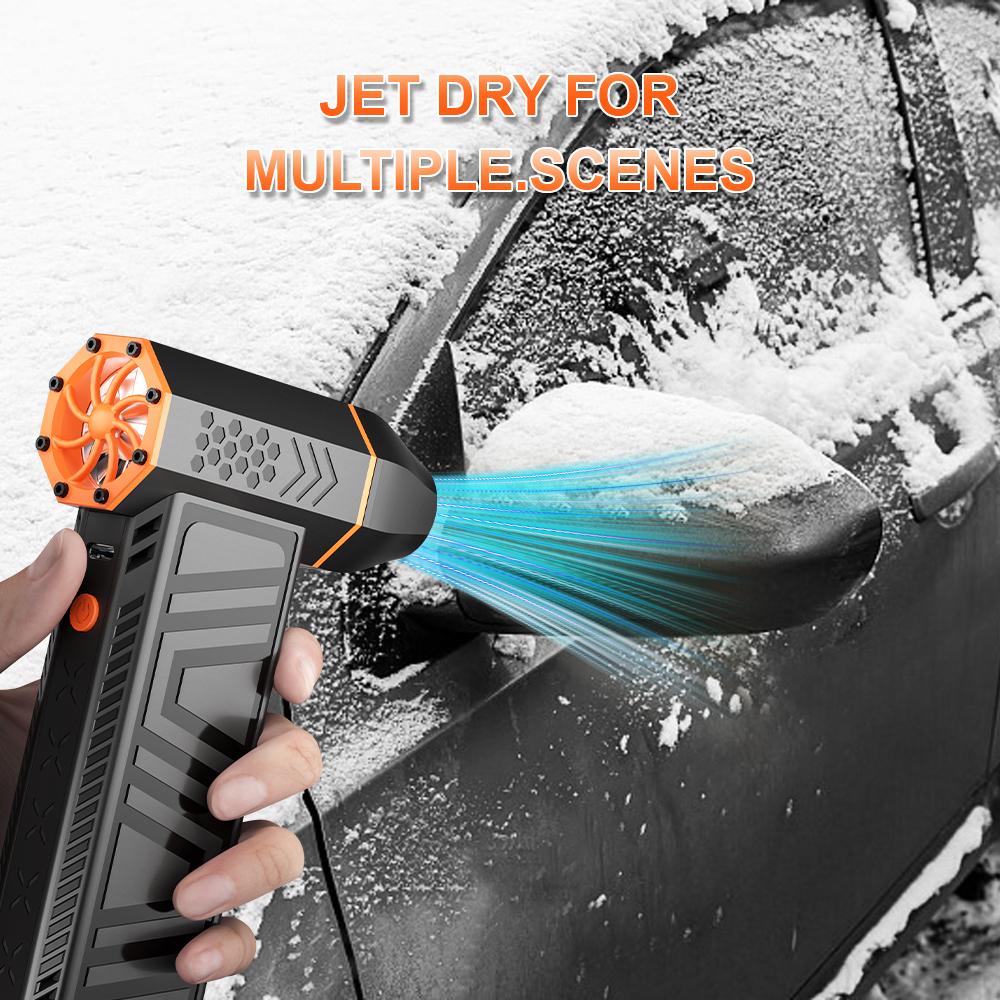 Автомобильные аксессуары 3-ступенчатый регулируемый портативный очиститель воздуха инструмент турбореактивный вентилятор Type-C зарядка 130000 об/мин электрический воздушный пылесос для автомобиля снегоочиститель