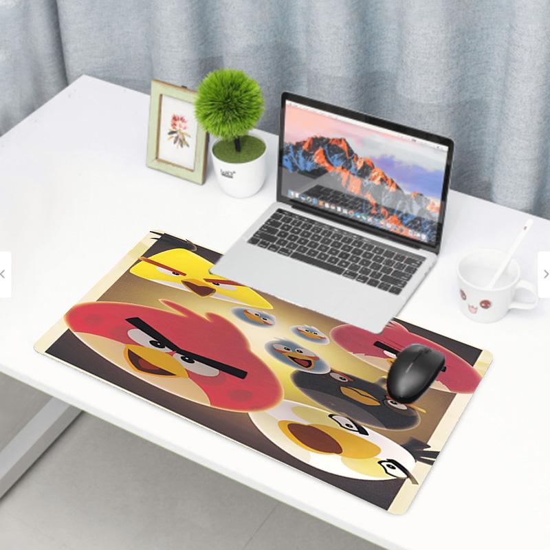 Angry Birds Print Mouse Pad, Anti‑Slip Desktop keyboard Mat, for PC Laptop Gaming Working Daily Use, Cool Festival Surprise Gift