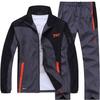 Men's Spring/Autumn Sportswear Set: Long-Sleeve Casual Tracksuit for Middle-Aged and Elderly