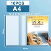 10PCS/Set Transparent Book Wrapper Cover A4/A5/16K Book Sleeve Textbook Skin  Students Use