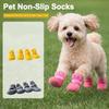 4PCS Adjustable Dog Mesh Shoes Waterproof Pet Paw Protector Portable Pet Boots  Outdoor Walking