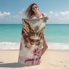 1Pc Gremlins Horror Fantasy Film Poster Beach Towel Microfiber Beach Towel Thin Absorbent For Beach Swimming Yoga Bath Sports 0917114