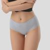 Women's Large Low-Waist Invisible Cotton Briefs: Breathable, Anti-Pinch Design