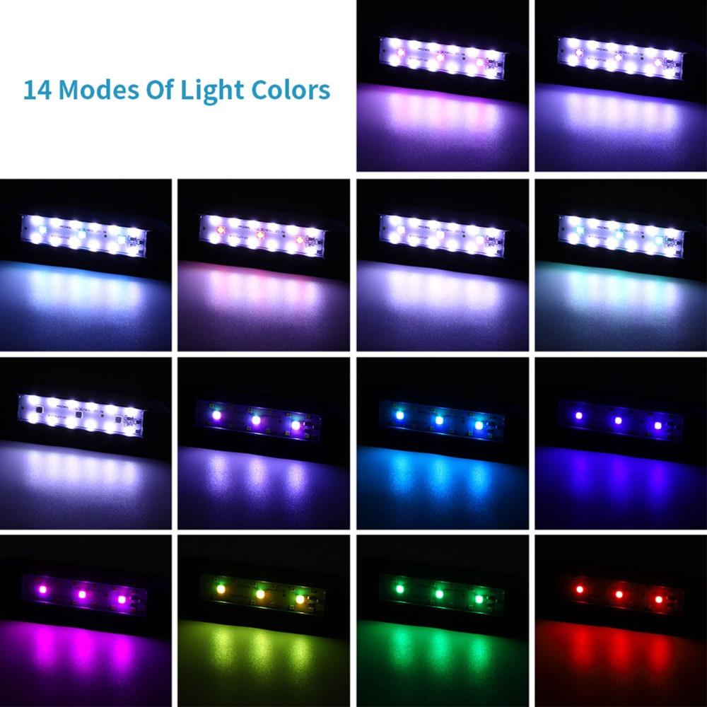 Функция таймера Аквариумные светодиодные лампы Полный спектр Питание от USB Аквариумная лампа-клипса Регулируемая яркость Свет для растений Аквариум